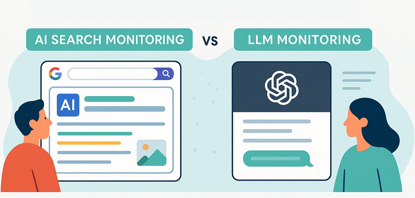 search monitoring vs llm monitoring