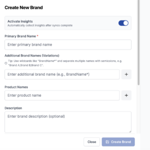 Create a brand in Rankscale