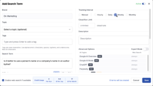 Setting up a prompt in Rankscale